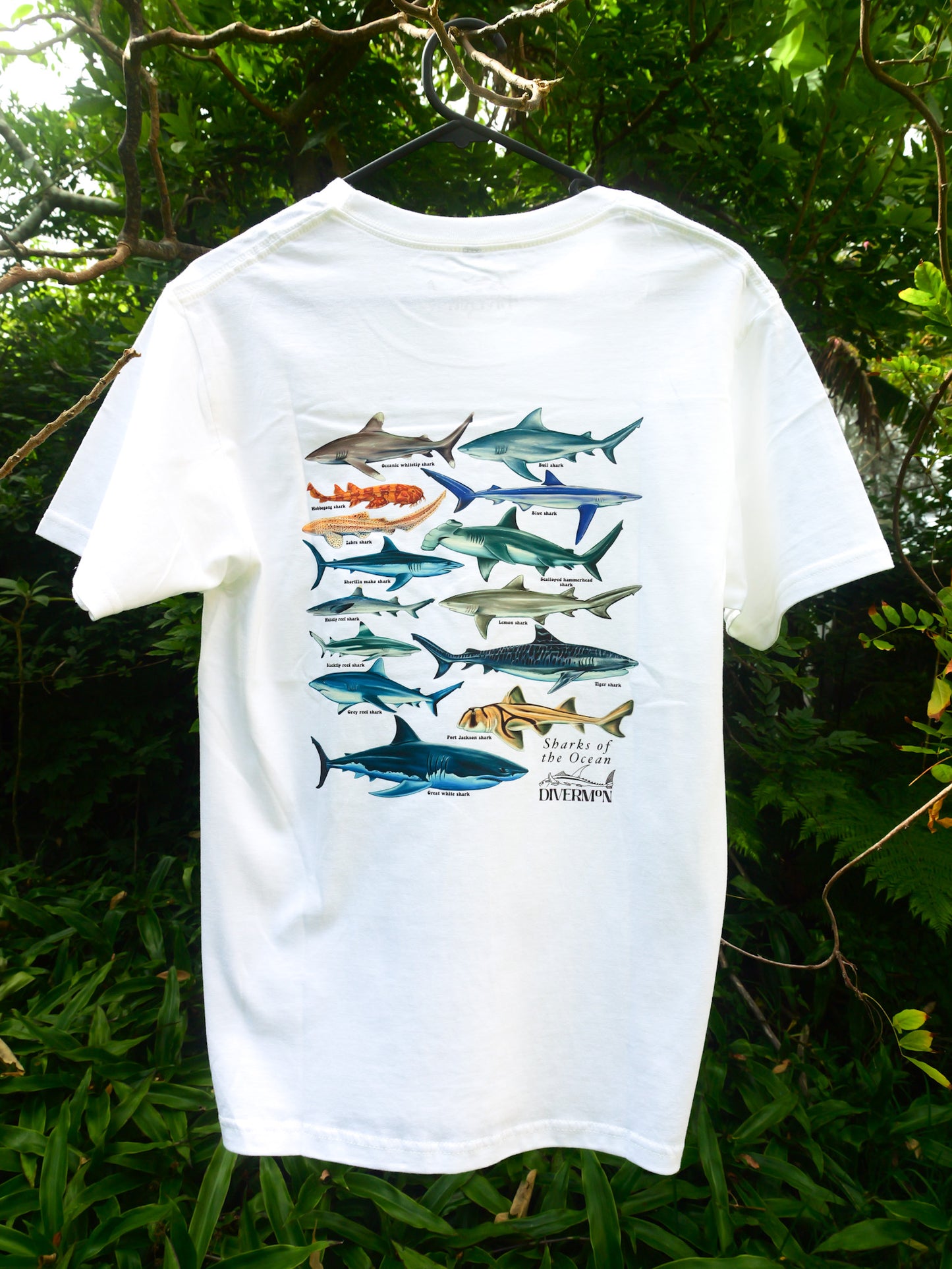 SHARKS WHITE UNISEX T-SHIRT