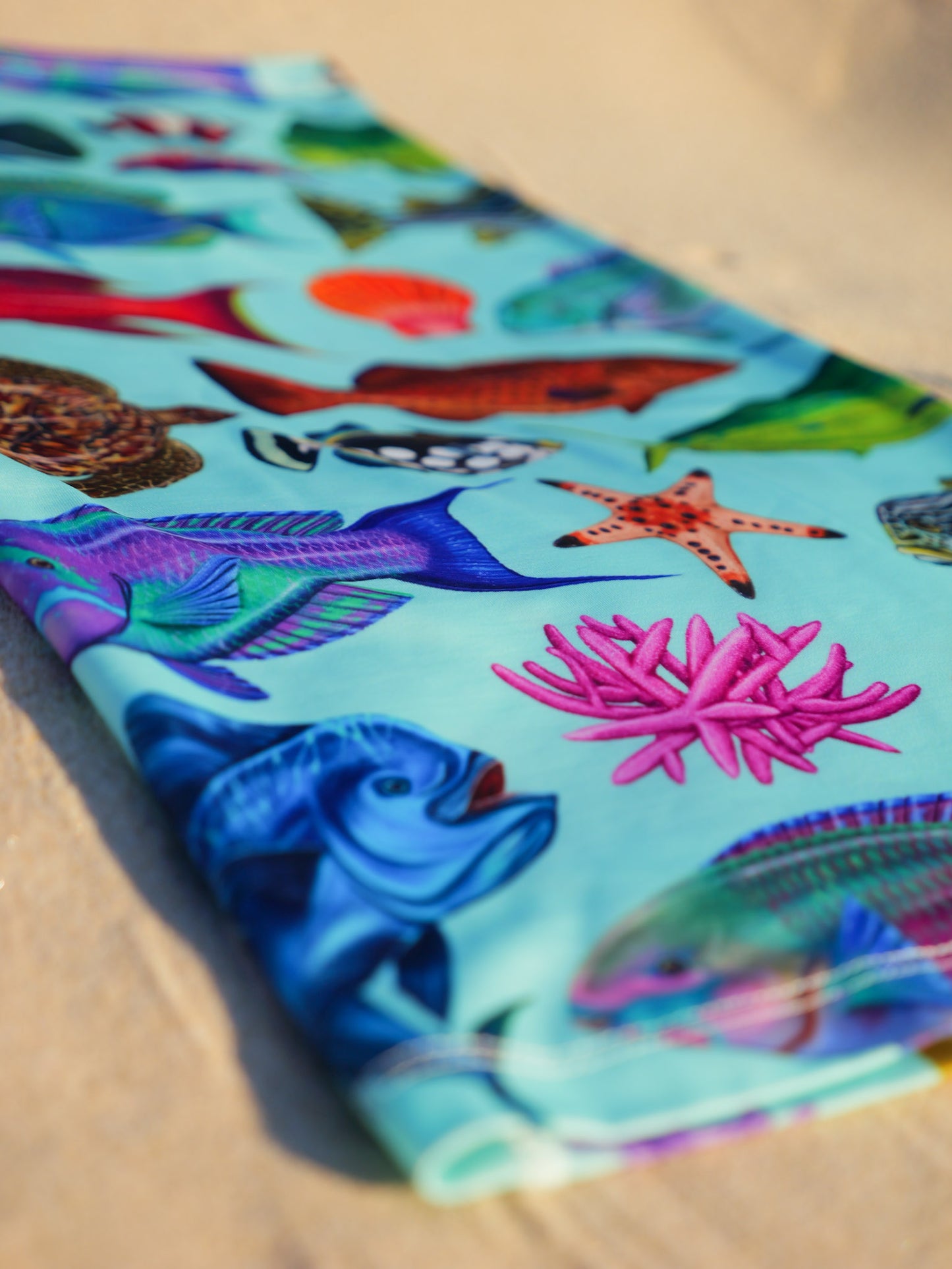TROPICAL DREAM AQUA UV GAITER HEADWEAR