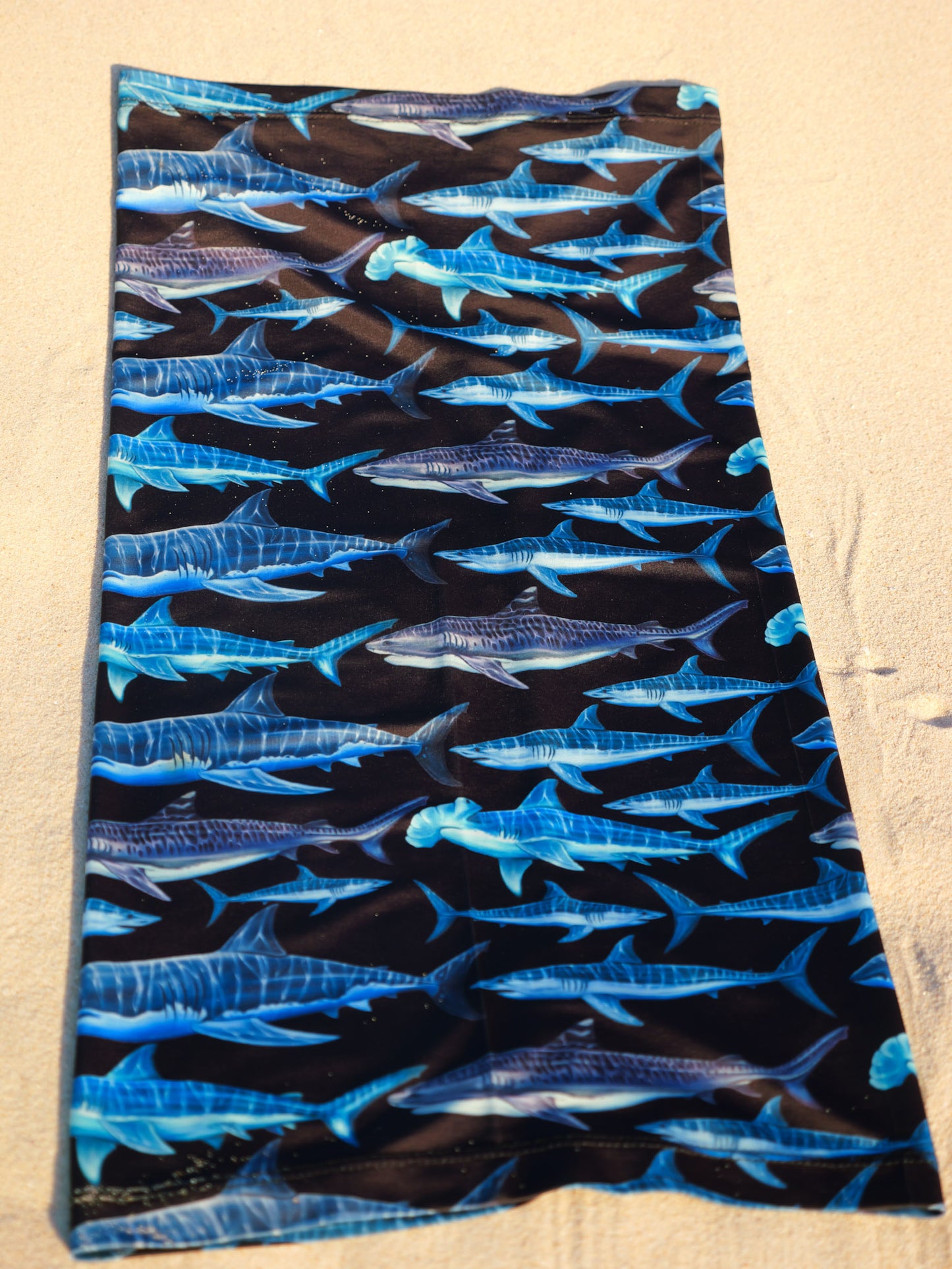 SHARKS BLACK UV GAITER HEADWEAR
