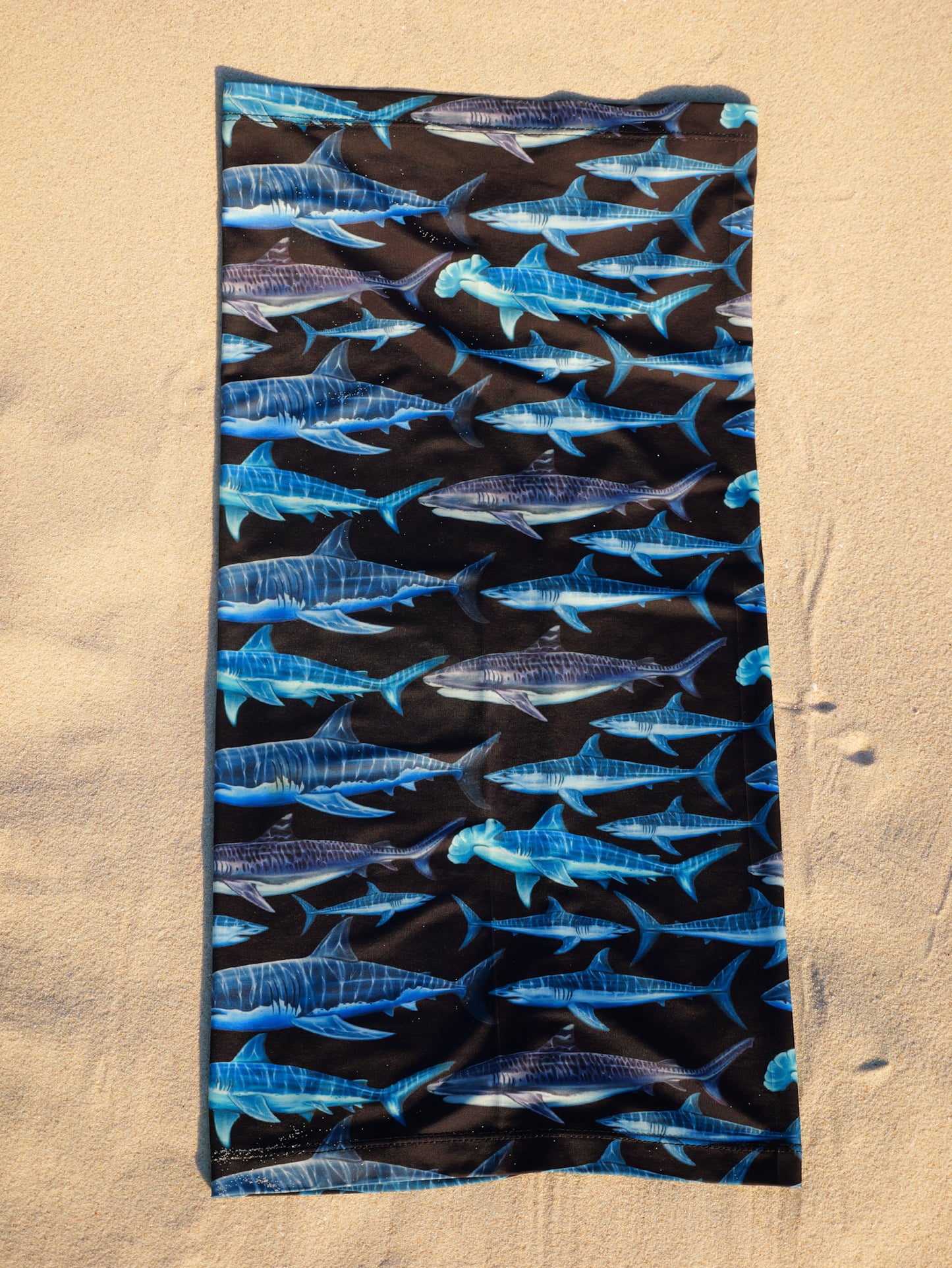 SHARKS BLACK UV GAITER HEADWEAR