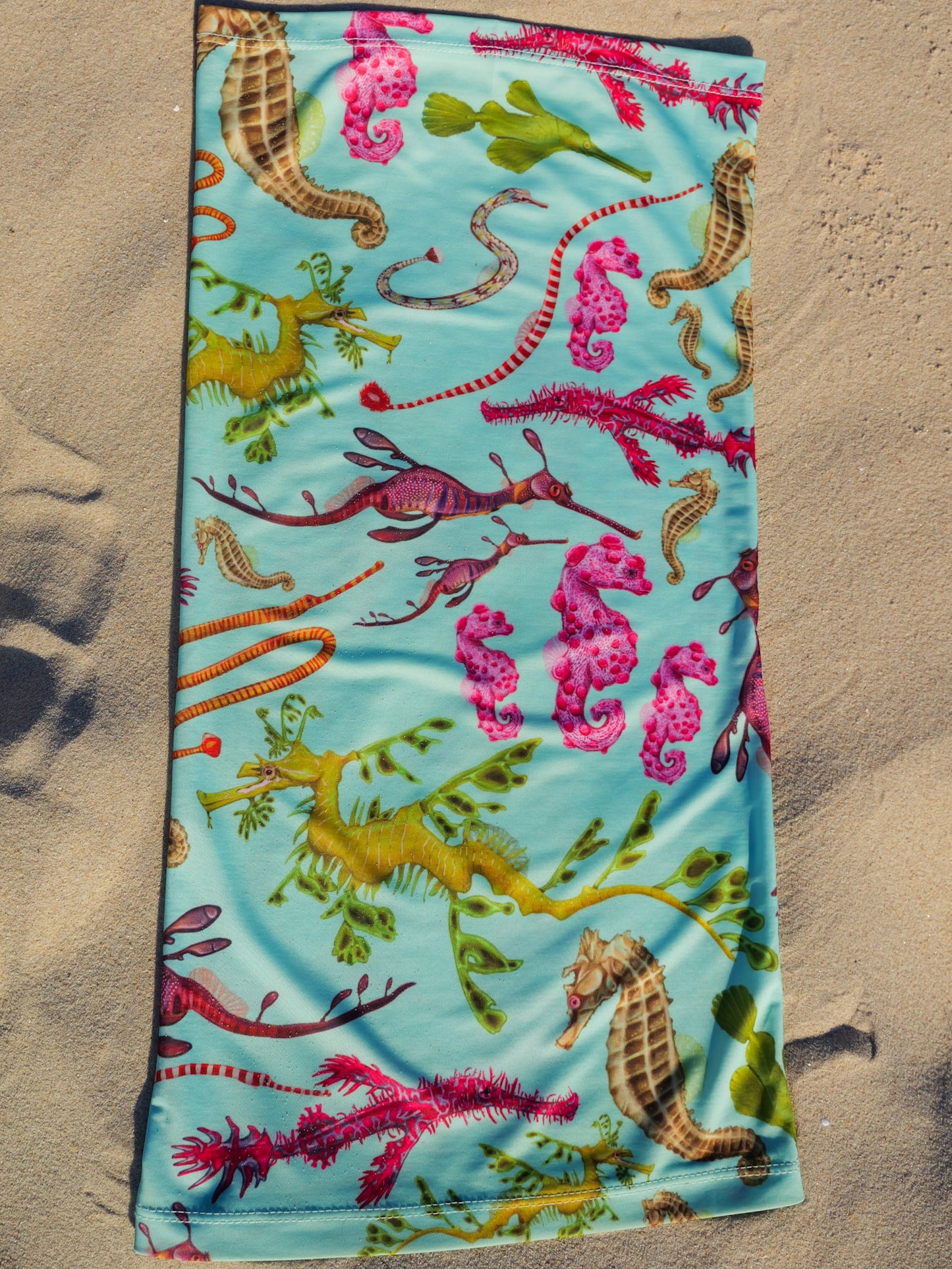 SEAHORSE GREEN UV GAITER HEADWEAR